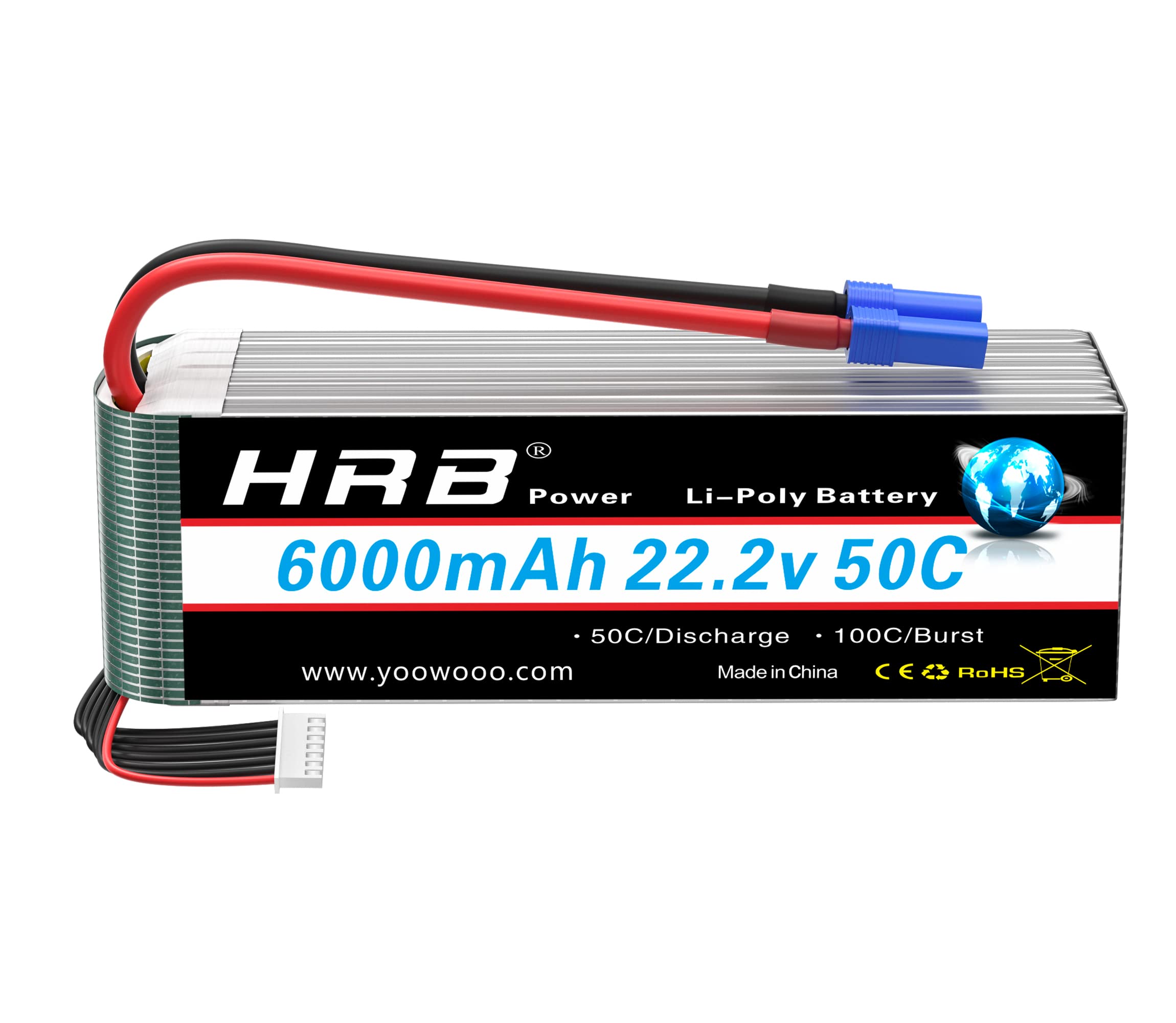 Аккумуляторная батарея HRB Lipo 6S 6000mah 50C XT60