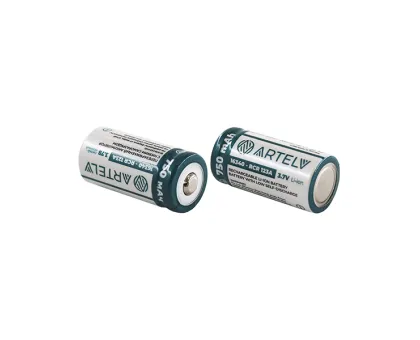 Аккумуляторные батареи RCR123 ARTELV (АРТЕЛЬВ) 3.7V Li-Ion 750 mAh